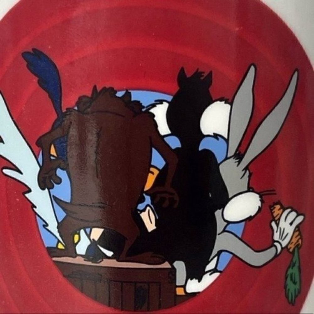 Vintage Looney Tunes Warner Bros 1991 mug “That’s all Folks!” 10 ounce Cup - Picture 11 of 12